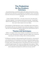 Ray Bradbury summary 